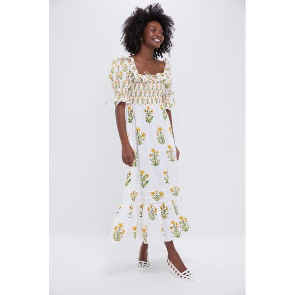 PINK CITY PRINTS Buttercup Meadow Meryl Dress Size S NWT Retail $282 - Picture 1 of 6